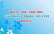 Giải Hóa 12 trang 107 Chân trời Sáng tạo